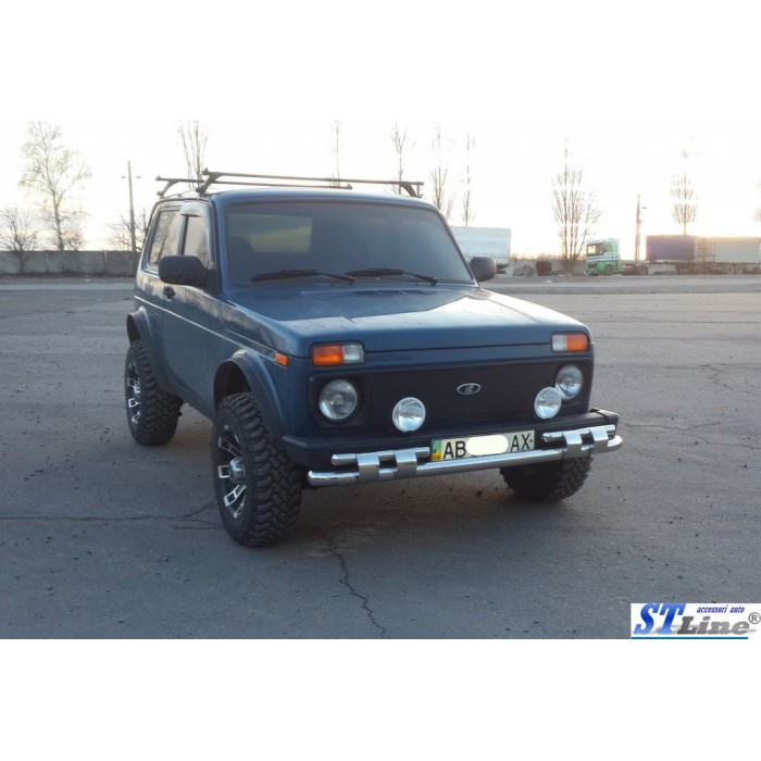 Передня дуга ST015 (нерж.) для Lada Niva та Urban