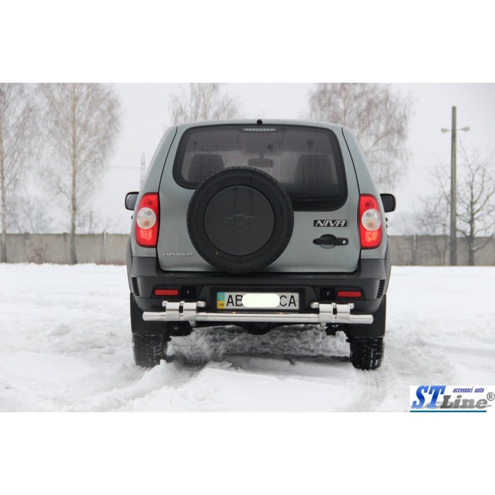 Задняя дуга AK015 (нерж.) для Chevrolet Niva