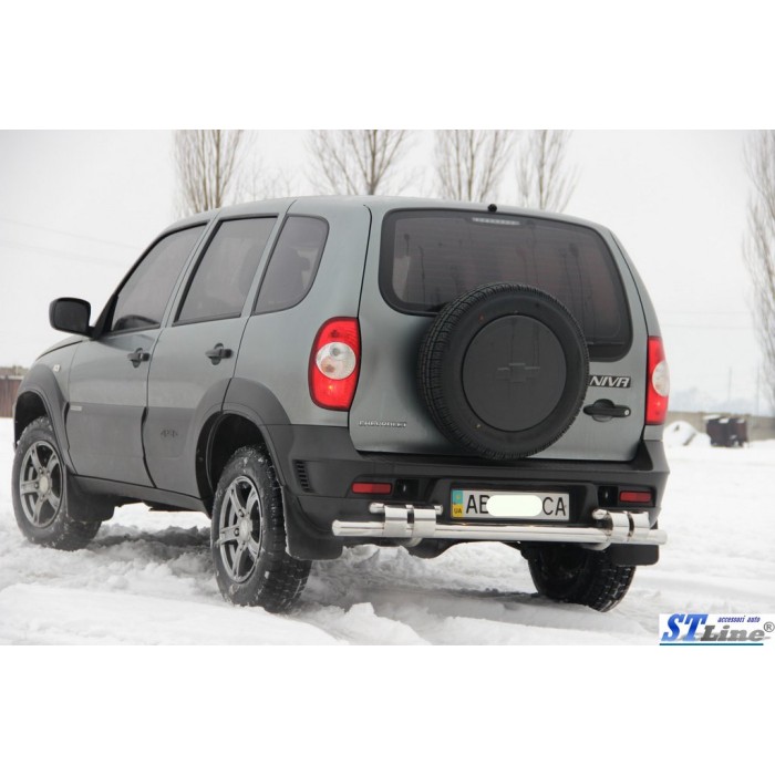 Задняя дуга AK015 (нерж.) для Chevrolet Niva