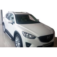 Боковые пороги RedLine V1 (2 шт., алюминий) для Mazda CX-5 2012-2017 гг