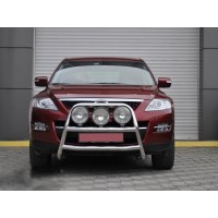 Передняя защита WT018 (нерж.) для Mazda CX-7 2006-2012 гг