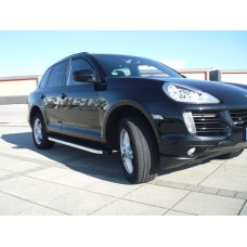 Бокові пороги BlackLine (2 шт., алюміній) для Porsche Cayenne 2003-2010 рр