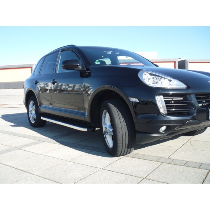 Бокові пороги BlackLine (2 шт., алюміній) для Porsche Cayenne 2003-2010 рр