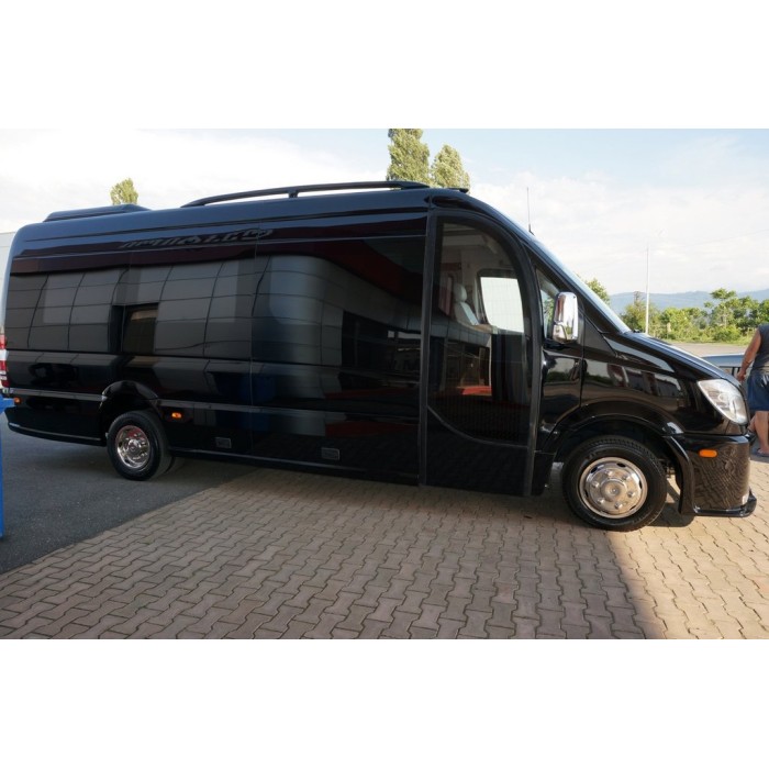 Ковпаки з нержавійки Ексклюзив V2 (2 катковий, 4 шт) для Volkswagen Crafter 2006-2016 рр