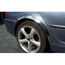 Накладки на арки (4 шт, нерж) для BMW 3 серія E-46 1998-2006 рр