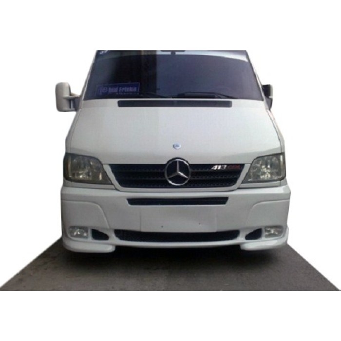 Накладка на бампер 2 фари для Mercedes Sprinter W901/902/903/904/905 1995-2006 рр