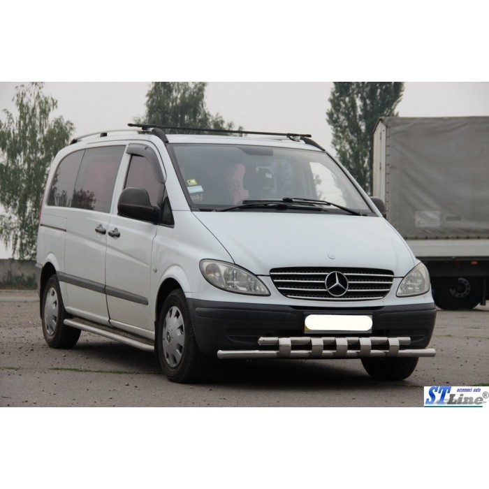 Нижня Губа Shark ST015 (нерж) для Mercedes Viano 2004-2014 рр