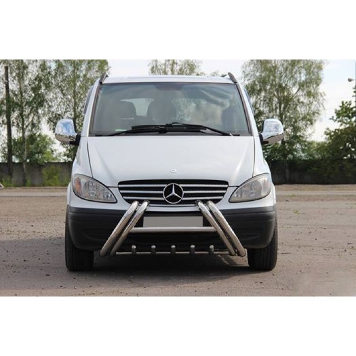 Кенгурятник WT01 (нерж.) для Mercedes Vito W639 2004-2014 рр