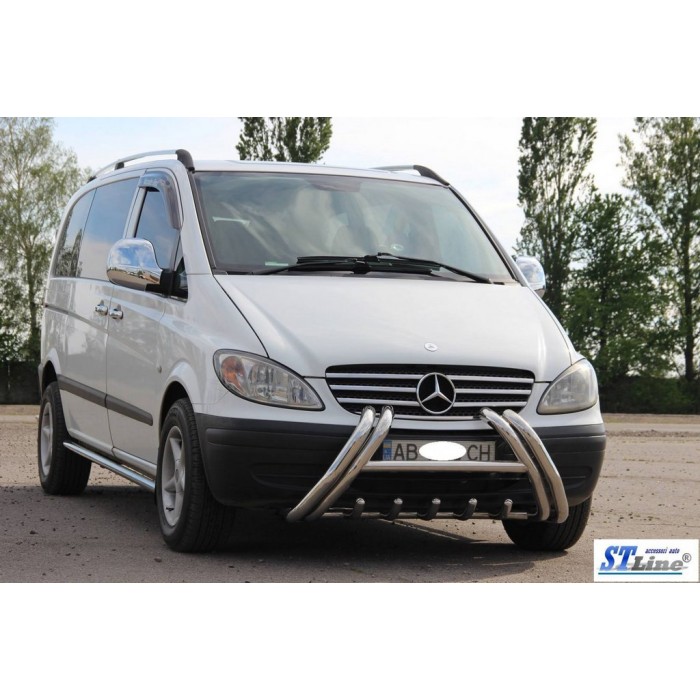 Кенгурятник WT01 (нерж.) для Mercedes Vito W639 2004-2014 рр