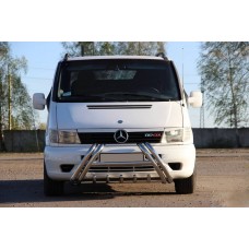 Кенгурятник WT01 (нерж.) для Mercedes Vito W638 1996-2003 рр