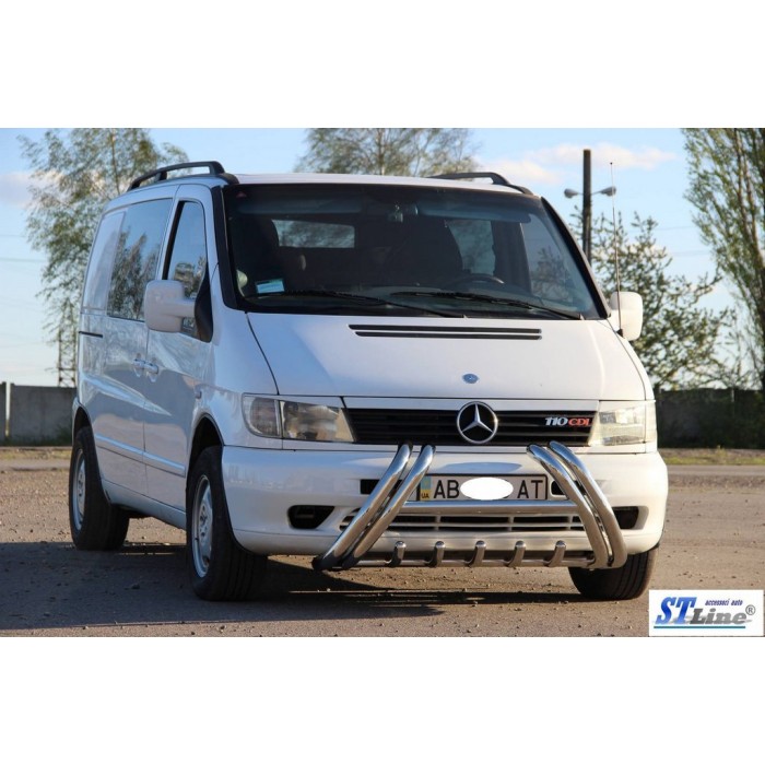 Кенгурятник WT01 (нерж.) для Mercedes Vito W638 1996-2003 рр