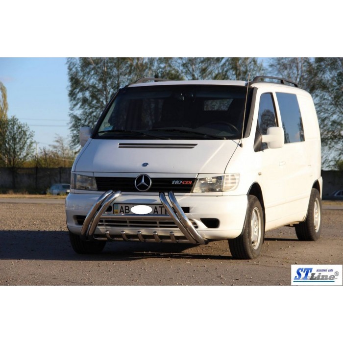 Кенгурятник WT01 (нерж.) для Mercedes Vito W638 1996-2003 рр