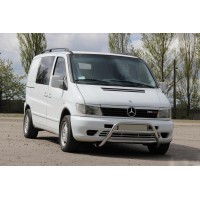 Кенгурятник WT022 (нерж.) для Mercedes Vito W638 1996-2003 рр