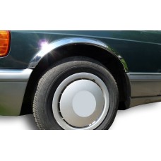 Накладки на арки (4 шт, нерж) для Mercedes S-сlass W126