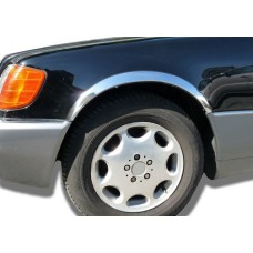 Накладки на арки (4 шт, нерж) для Mercedes S-сlass W140