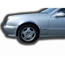 Накладки на арки (4 шт, нерж) для Mercedes CLK W208 1997-2002 рр