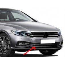 Верхняя полоска в бампер (2019-2025, 1 шт, нерж) для Volkswagen Passat B8