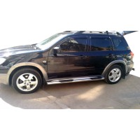Боковые трубы BB002 (2 шт, нерж) для Mitsubishi Outlander 2001-2006 гг