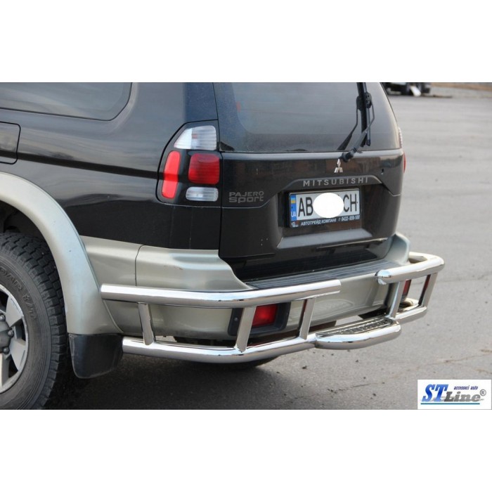 Задній захист AK-Special (нерж) для Mitsubishi Pajero Sport 1996-2007 рр