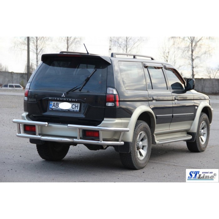 Задній захист AK-Special (нерж) для Mitsubishi Pajero Sport 1996-2007 рр