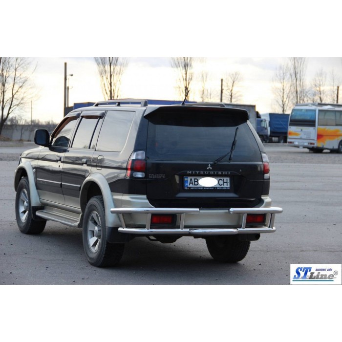 Задній захист AK-Special (нерж) для Mitsubishi Pajero Sport 1996-2007 рр