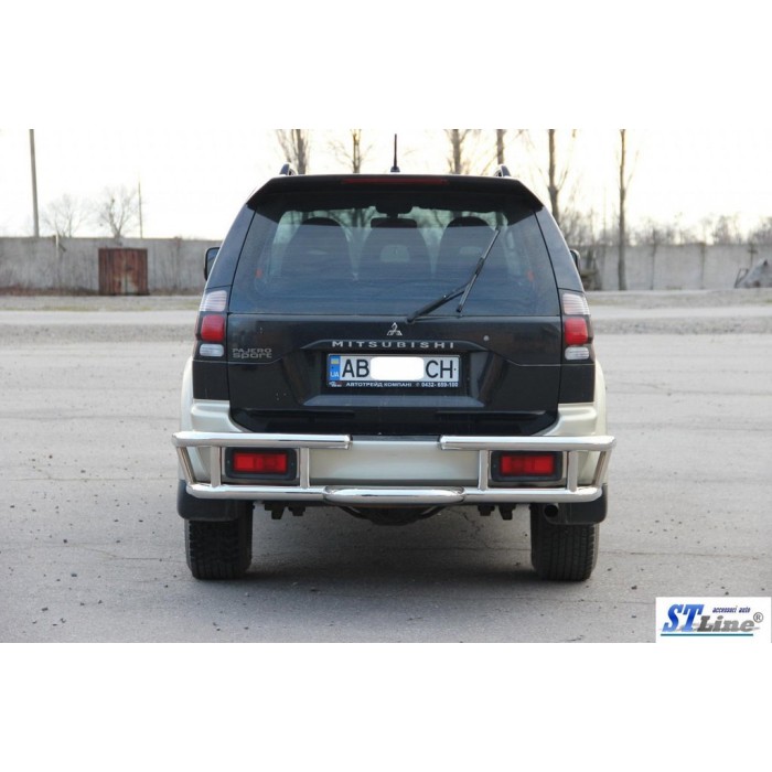 Задній захист AK-Special (нерж) для Mitsubishi Pajero Sport 1996-2007 рр