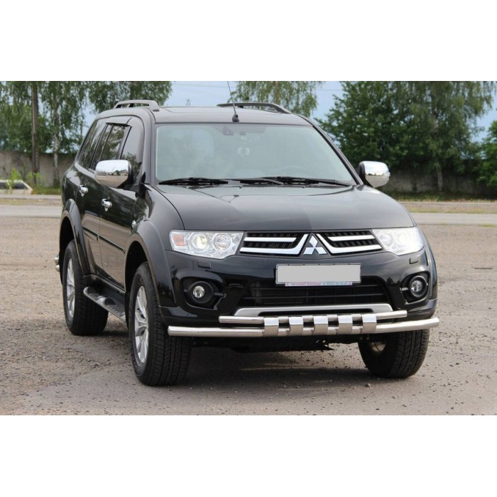 Передній захист ST015 (нерж.) для Mitsubishi L200 2006-2015 рр