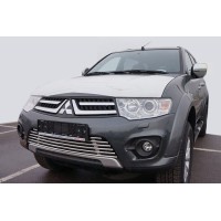 Передняя решетка-защита для Mitsubishi Pajero Sport 2008-2015 гг