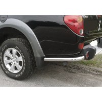 Задние углы AK003 (2 шт, нерж) для Mitsubishi L200 2006-2015 гг