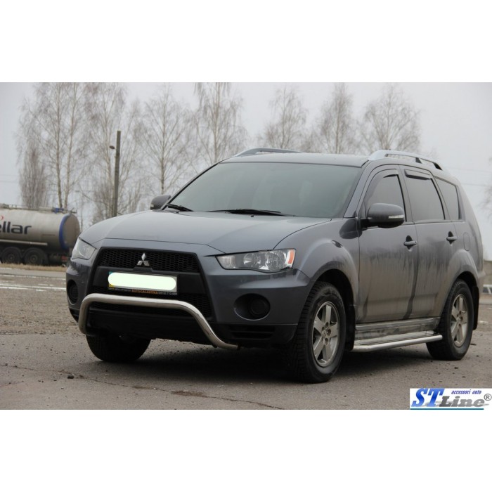 Кенгурятник WT007 (нерж.) для Mitsubishi Outlander 2006-2012рр