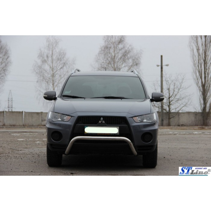 Кенгурятник WT007 (нерж.) для Mitsubishi Outlander 2006-2012рр