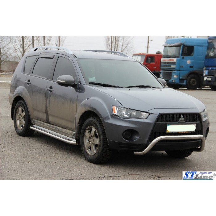 Кенгурятник WT007 (нерж.) для Mitsubishi Outlander 2006-2012рр