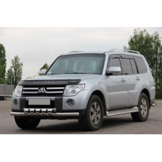 Передній захист ST015 (нерж.) для Mitsubishi Pajero Wagon III