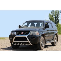 Кенгурятник WT003 (нерж) для Mitsubishi Pajero Sport 1996-2007 рр
