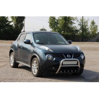 Кенгурятник QT012 (нерж) для Nissan Juke 2010-2019 гг