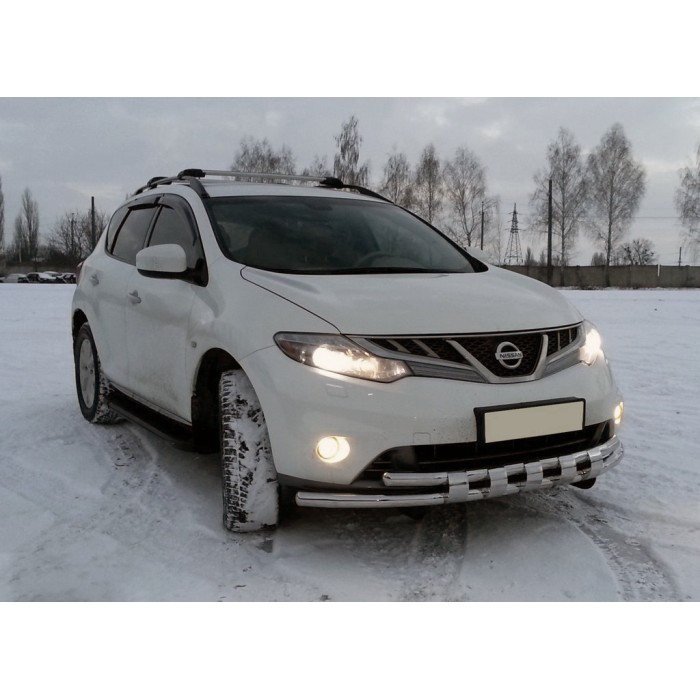 Передній захист ST015 (нерж) для Nissan Murano 2008-2014 рр