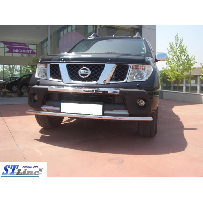 Передній захист ST008 (нерж) для Nissan Navara 2006-2015 рр