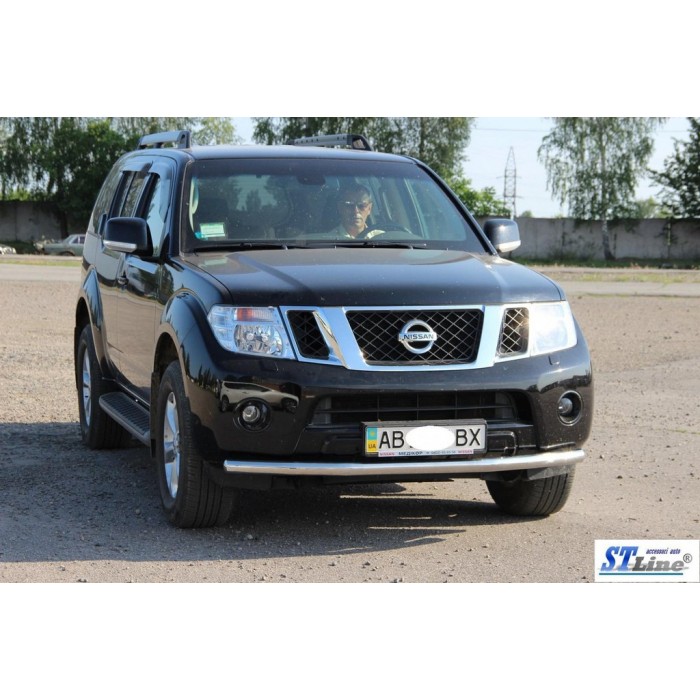 Передній захист ST008 (нерж) для Nissan Navara 2006-2015 рр