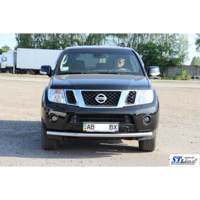 Передній захист ST008 (нерж) для Nissan Navara 2006-2015 рр