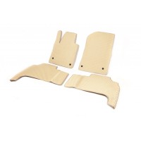 Коврики (2007-2012, EVA, бежевые) для Toyota Land Cruiser 200