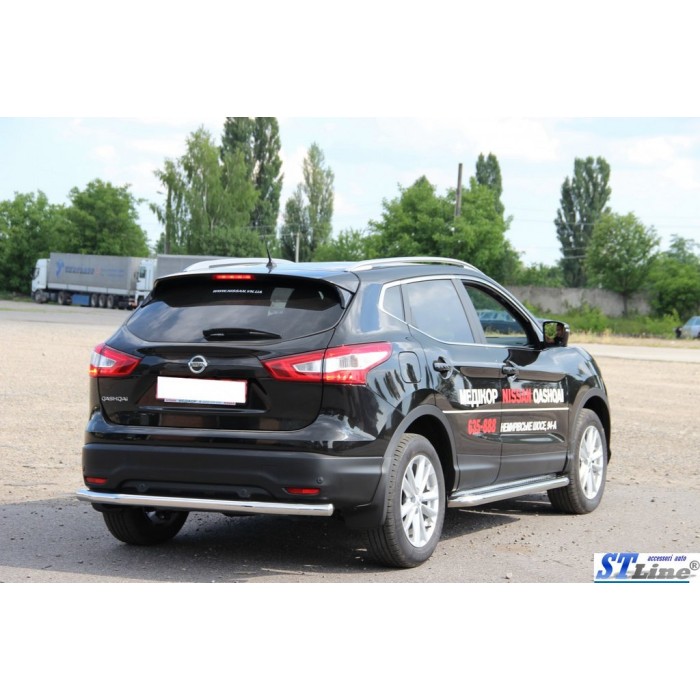 Задняя дуга AK002 (нерж) для Nissan Qashqai 2014-2021 гг