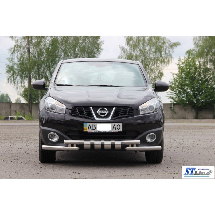 Передній вус ST009-15 (нерж.) для Nissan Qashqai 2010-2014рр