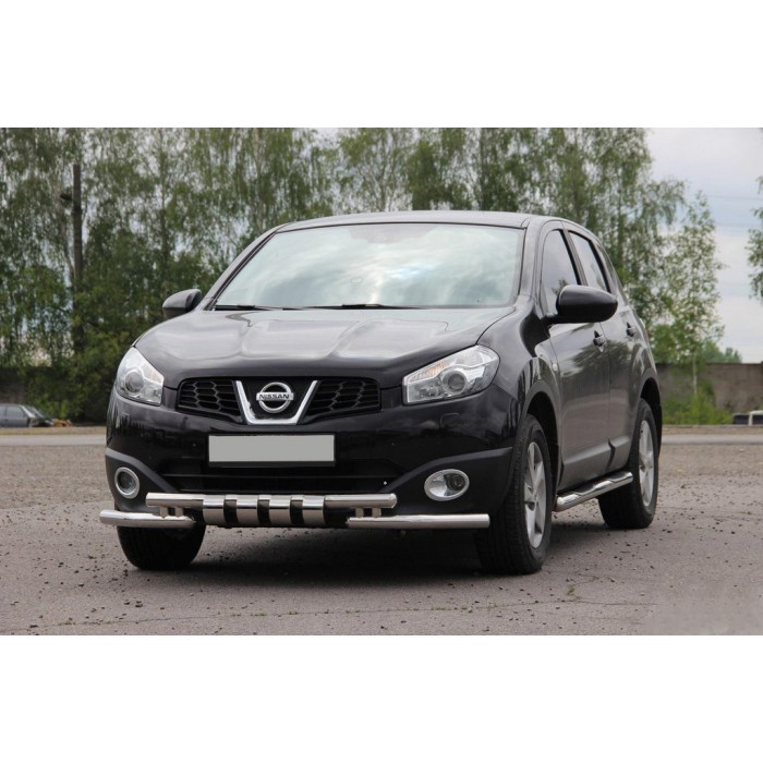 Передній вус ST009-15 (нерж.) для Nissan Qashqai 2010-2014рр