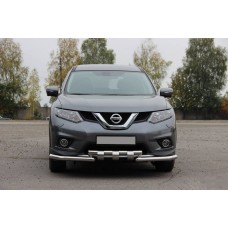 Передній захист ST009-15 (нерж) для Nissan X-trail T32 / Rogue 2014-2021 рр