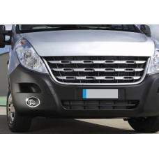 Накладки на противотуманки (2 шт., нерж.) для Nissan NV400 2010-2024 рр