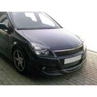 Передня нижня накладка HB V1 (під фарбування) для Opel Astra H 2004-2013 рр