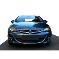 Накладки на передню решітку (нерж) для Opel Astra J 2009-2015 рр