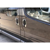 Обводка ручек (4 шт, нерж.) для Nissan Primastar 2002-2014 гг