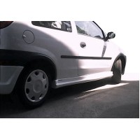 Боковые юбки (под покраску) для Opel Corsa C 2000- гг