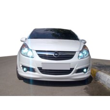 Передня нижня накладка (під фарбування) для Opel Corsa D 2007-2014 рр